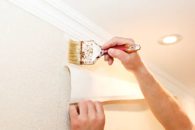 Pose de papier peint à Soucy — revêtements muraux et toiles de verre